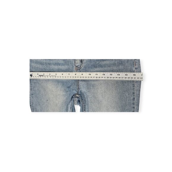 🛍️ Vervet High-Rise Distressed Straight Cropped Jeans - Women's 28 - Picture 3 of 14